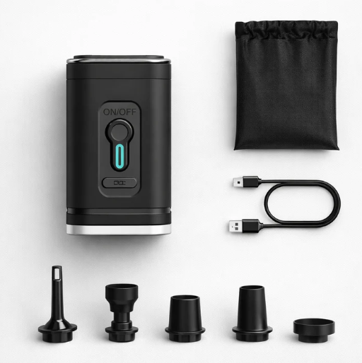 Inflador Portátil Recargable 3 en 1
