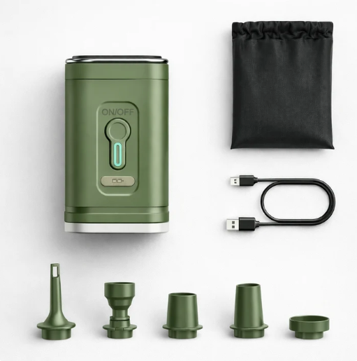 Inflador Portátil Recargable 3 en 1
